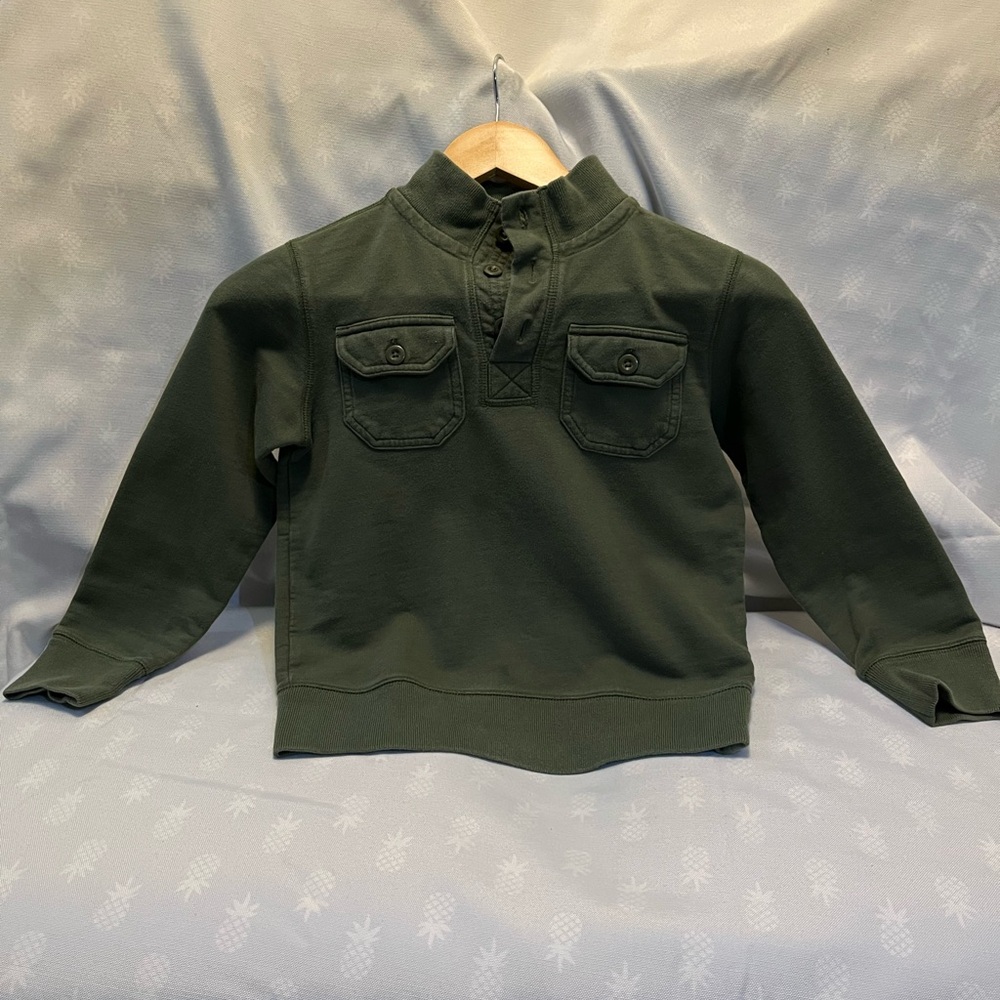 Dark Green Long Sleeve Pullover